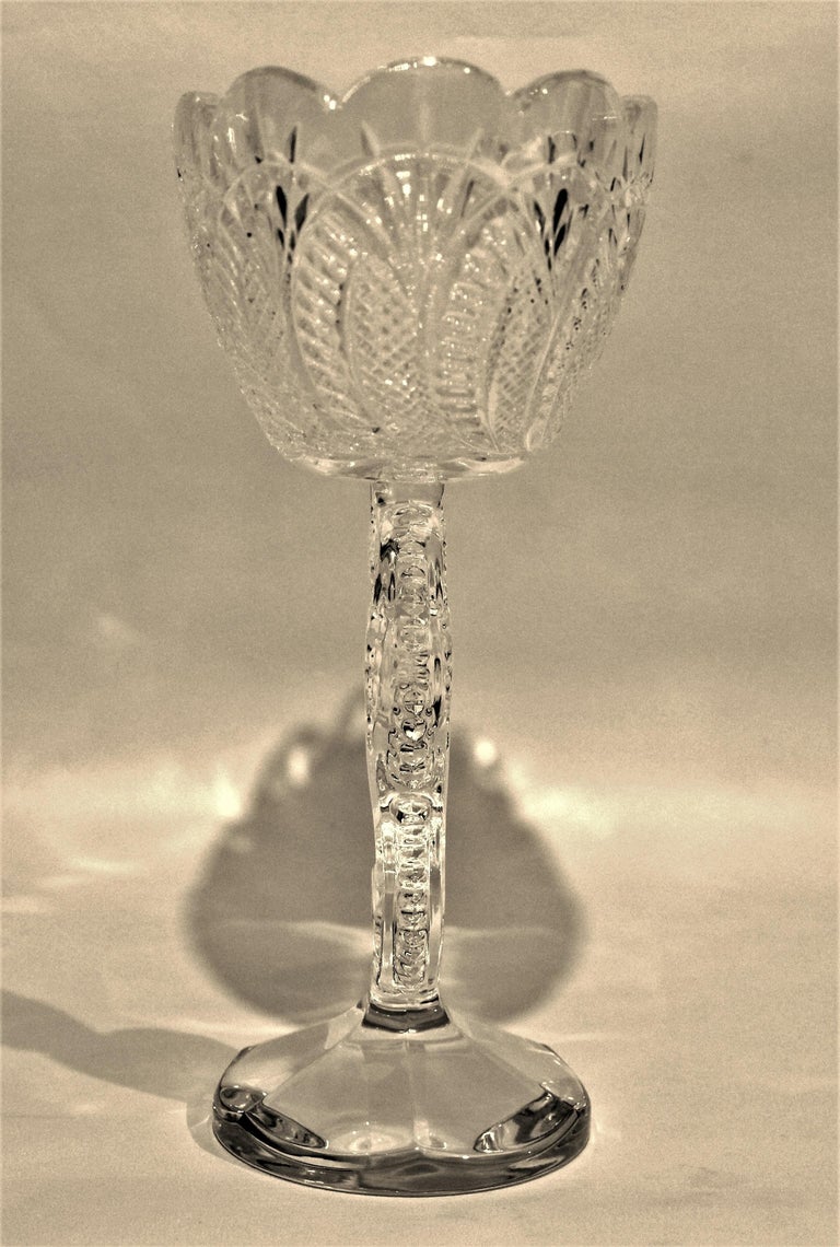 Waterford Crystal Footed Centerpiece Bowl with Seahorse Motif and