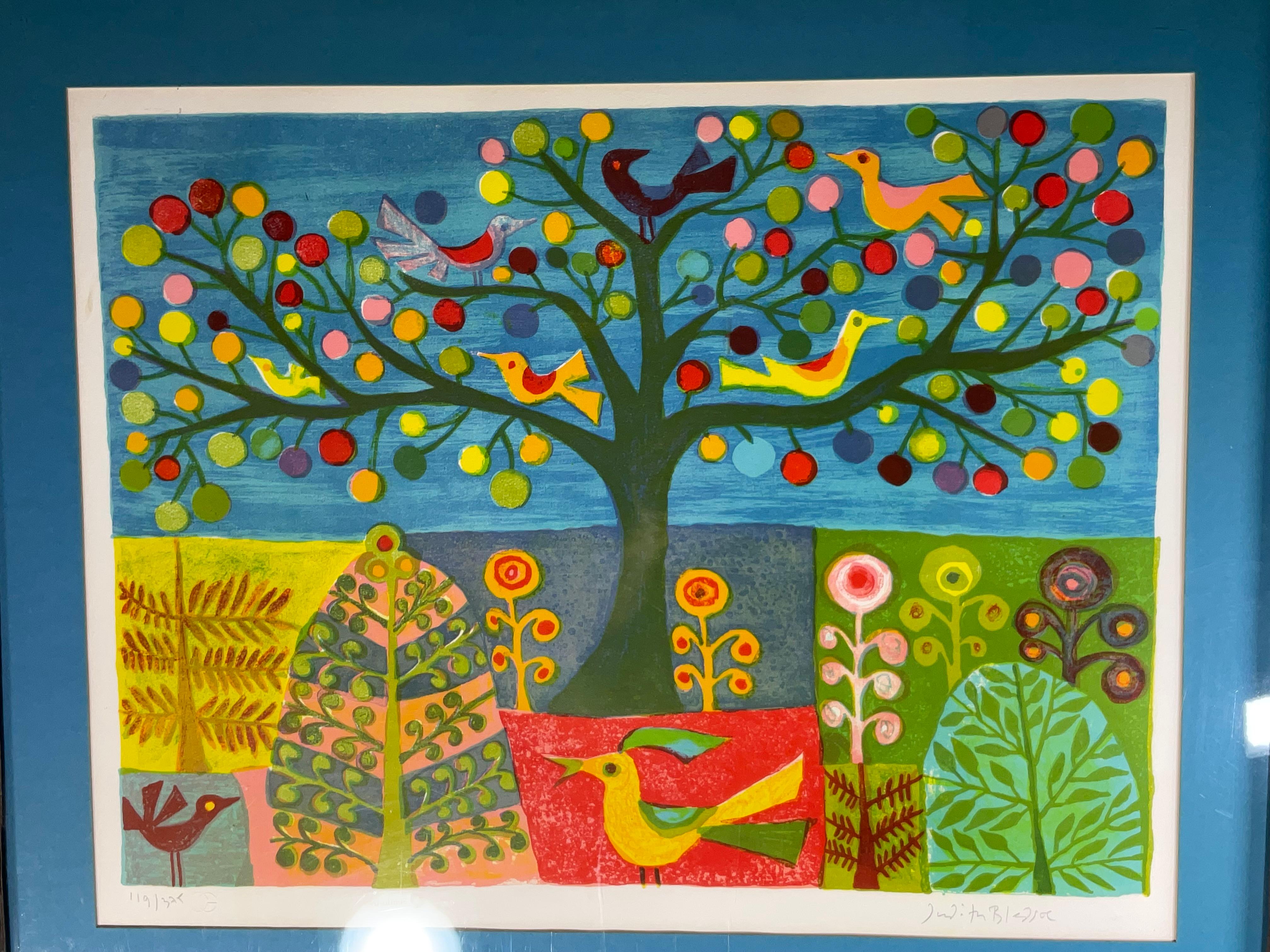 Signierte skurrile Lithographie von Judith Bledsoe im Zustand „Gut“ im Angebot in Delray Beach, FL