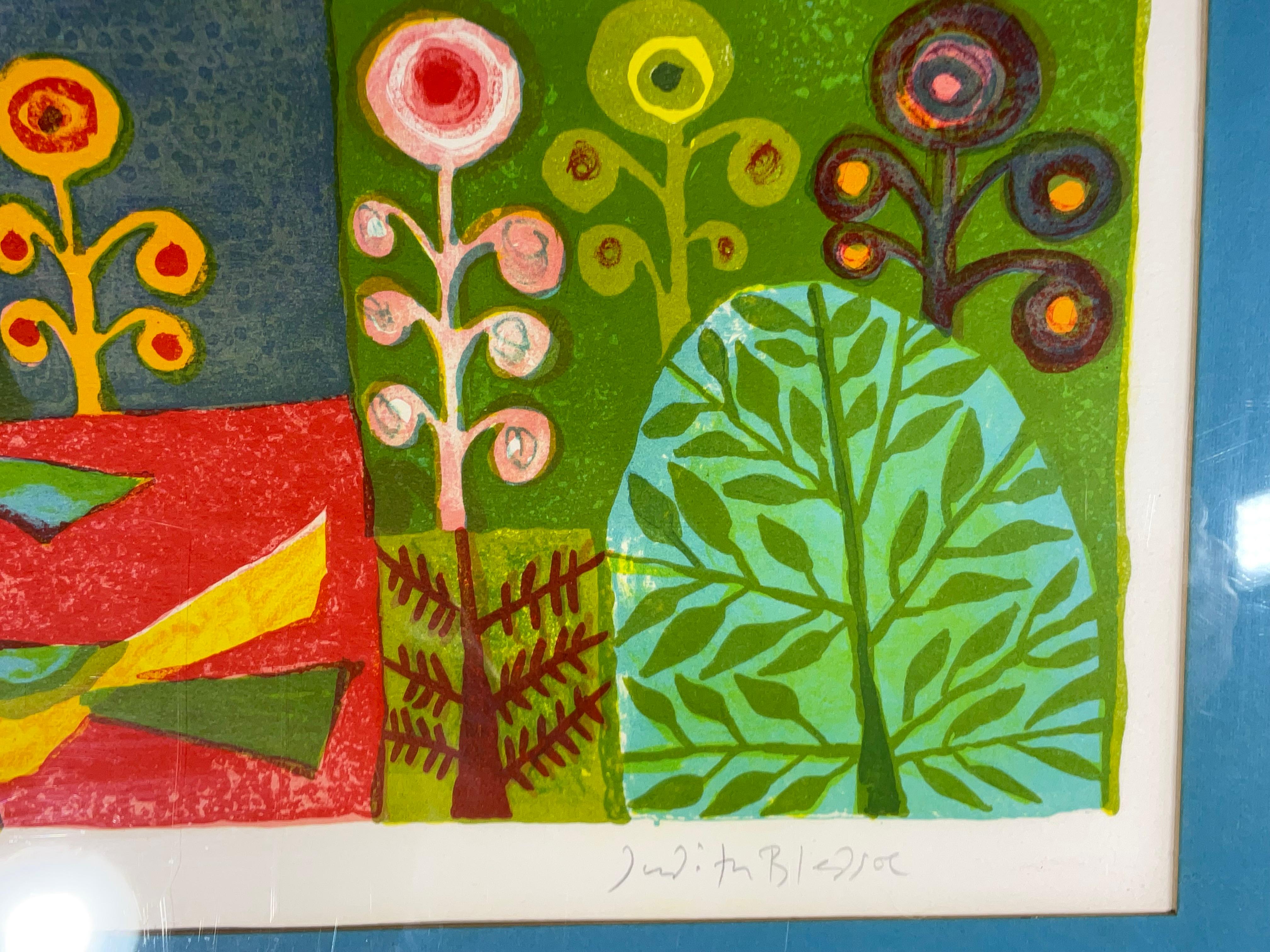 Signierte skurrile Lithographie von Judith Bledsoe im Angebot 1