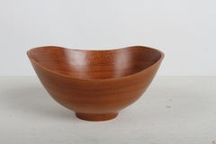 Signed William Rubenstein Elegantly Thin-Walled Osage Orange Sculptural Bowl