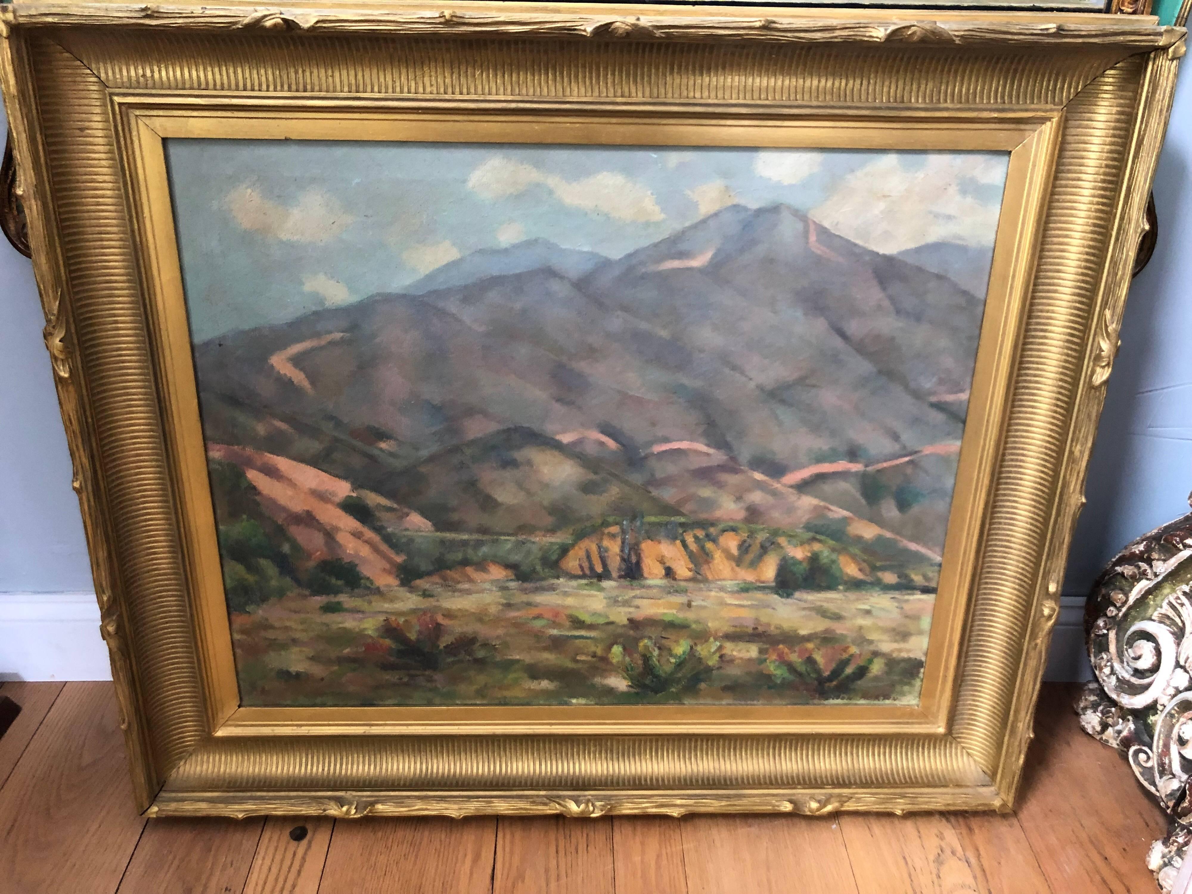 Canvas Signed William Sheldon Horton Impressionist Landscape Painting For Sale