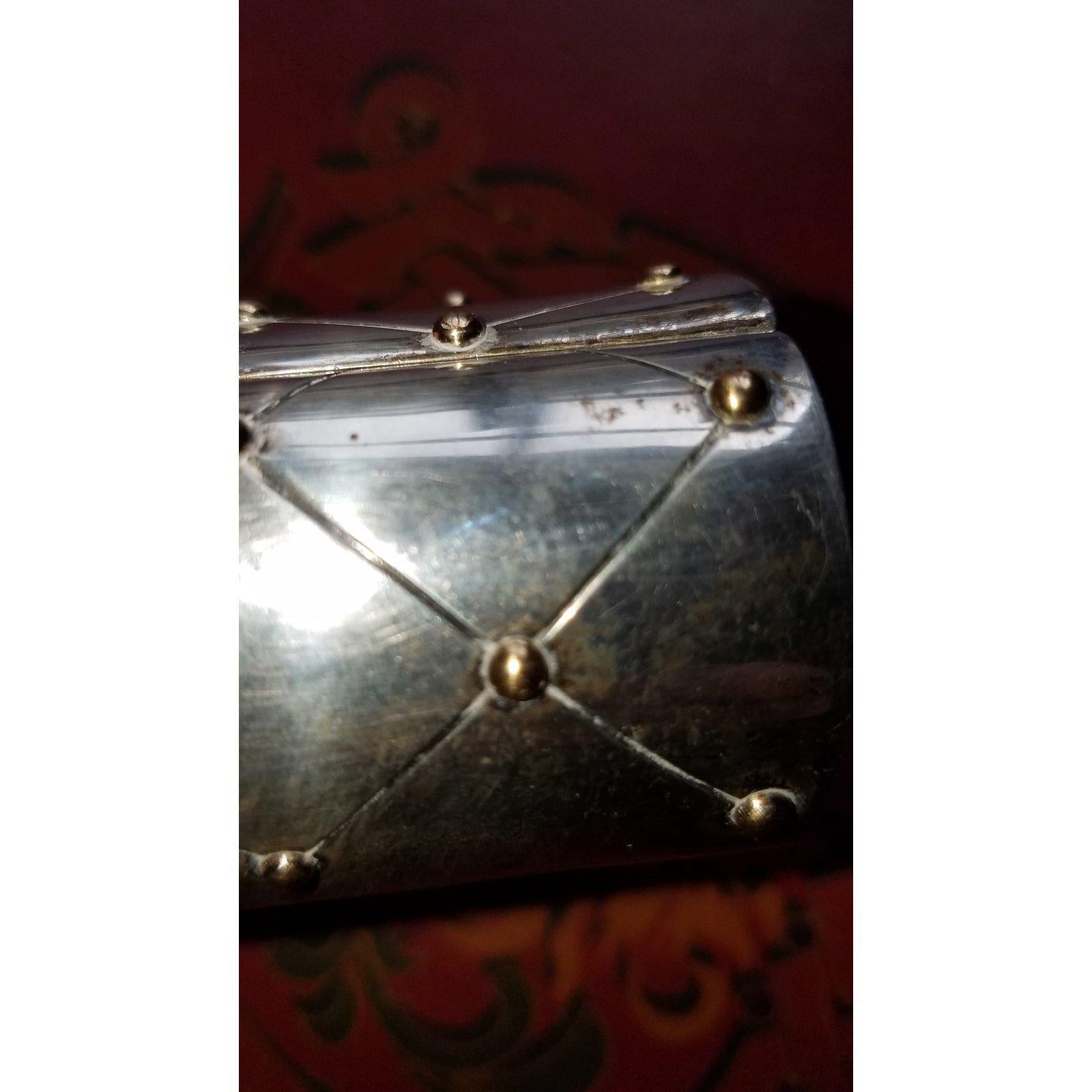 Signed William Spratling Sterling Silver and Gold Box In Good Condition In Lambertville, NJ