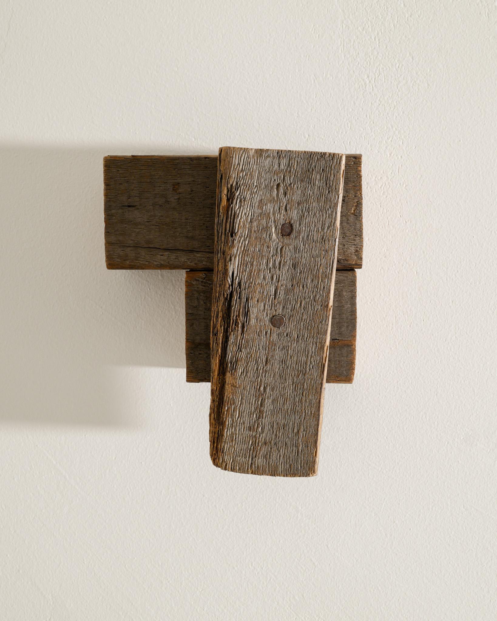 Sculpture d'art contemporain en bois signée de Richard Nonas Produced, 2006 Bon état - En vente à Stockholm, SE
