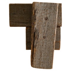 Scultura d'arte contemporanea in legno firmata da Richard Nonas Prodotto, 2006