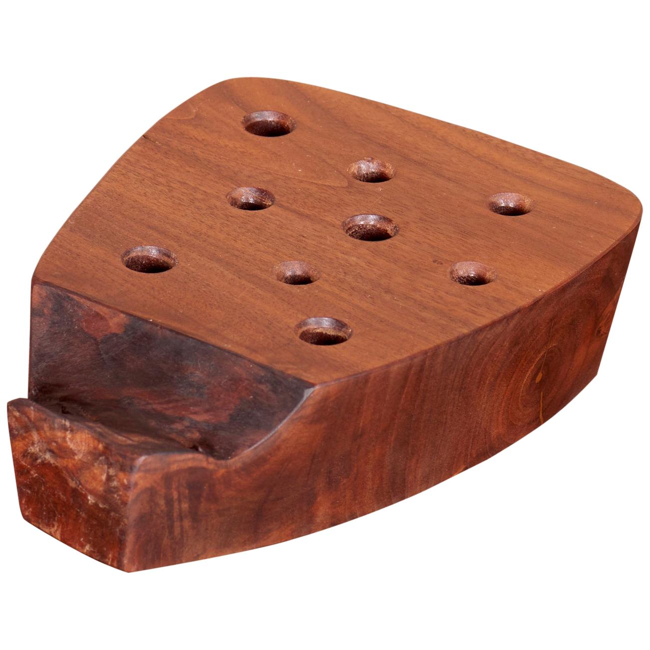 Signed Wooden Pen Holder by Mira Nakashima, US, 2019