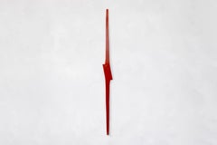 Scultura da parete verticale “Signes Red” in Steele di Jean-Baptiste Van Den Heede
