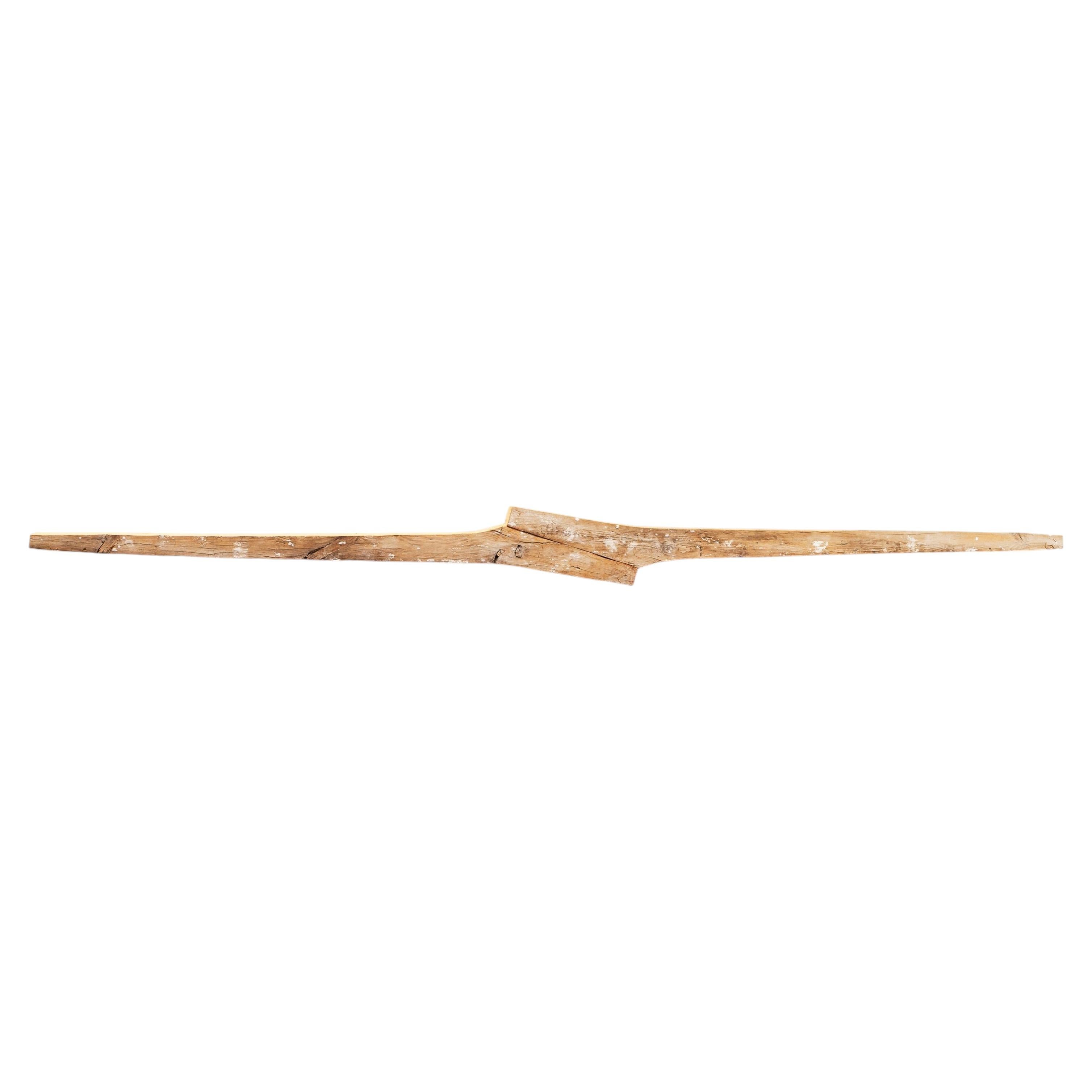 Signes Wall Sculpture in Natural Wood by Jean-Baptiste Van Den Heede For Sale