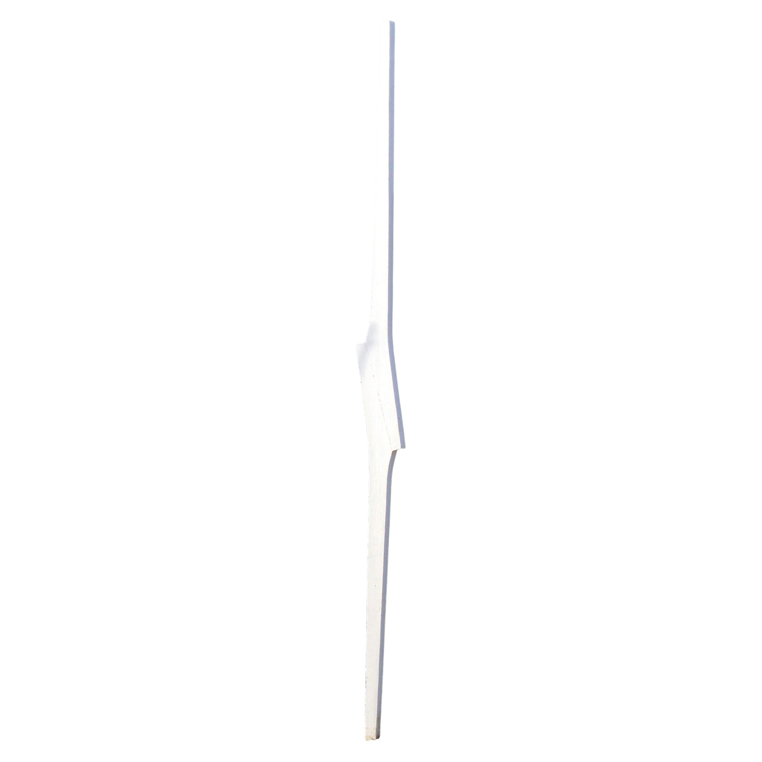 Scultura verticale "Signes White" in legno naturale di Jean-Baptiste Van Den Heede in vendita