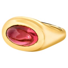 Signet 18ct Gold Tourmaline Ring