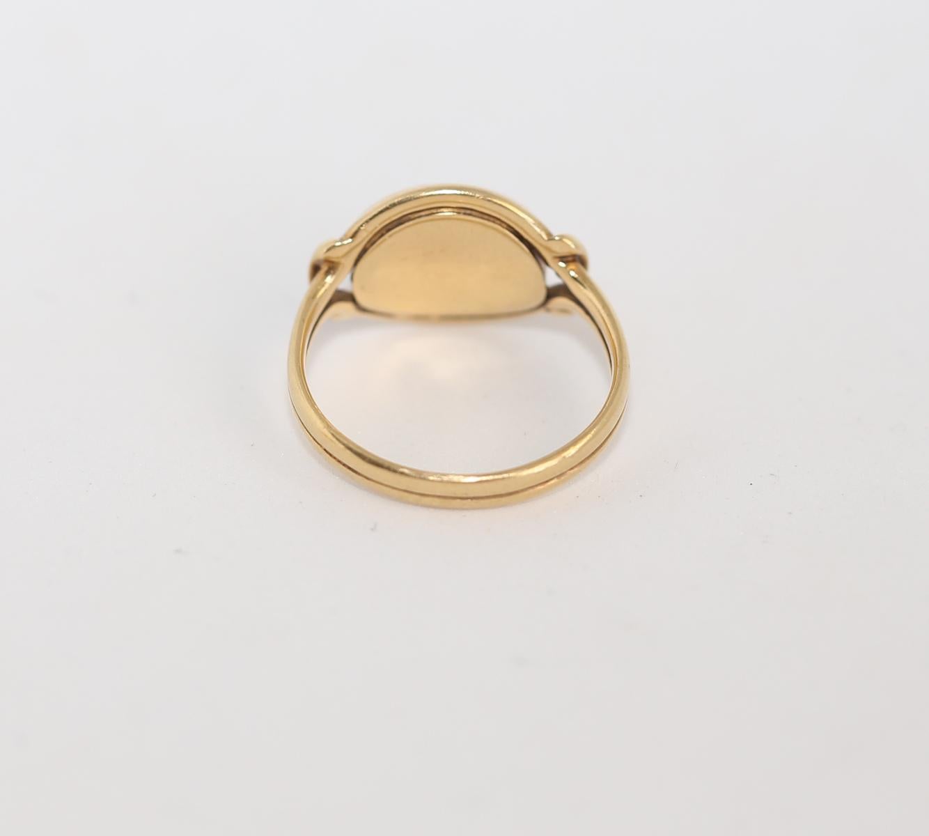 Signet Bloodstone Yellow Gold Ring Unsigned, 1900 1