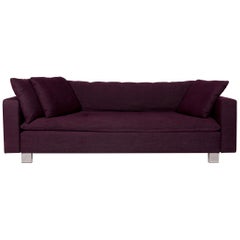 Signet Isla Purple Fabric Sofa Purple Three-Seat Couch