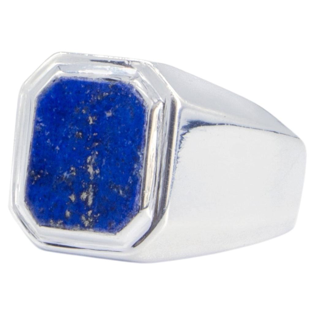 Anello Signet Lapislazuli in Argento 925 e Lapislazzuli di Alejandra Campos Taylor