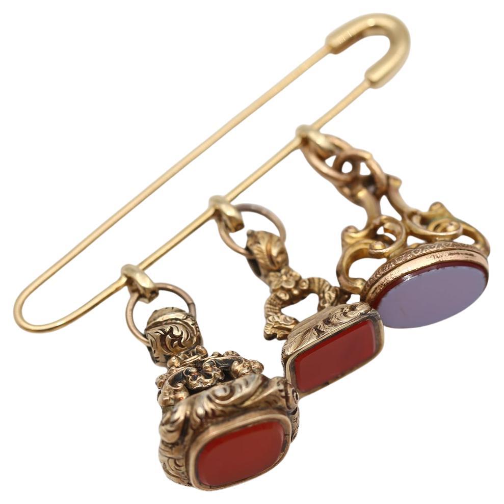 Signet Pin Brooch Gold, 1890