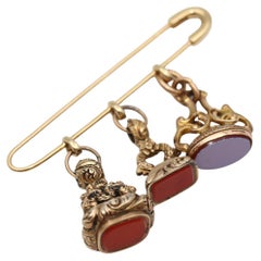 Signet Pin Brooch Gold, 1890