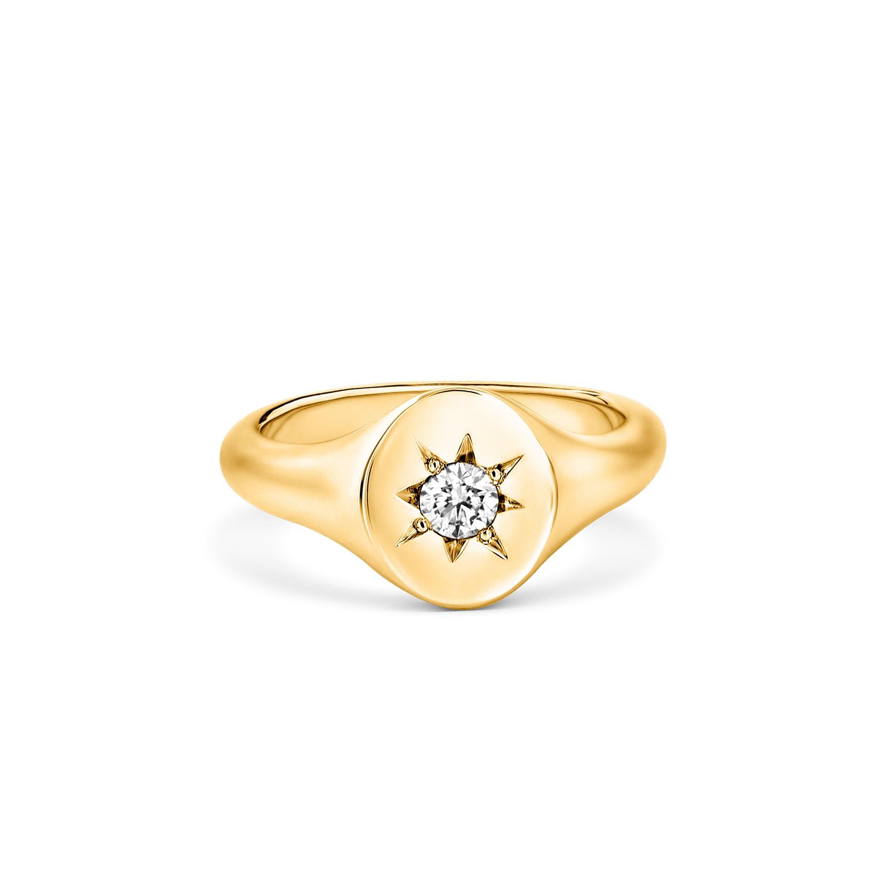 For Sale:  Signet 18ct Gold Polaris Ring 4