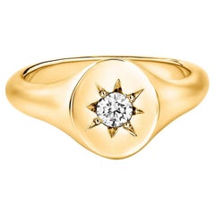 Bague Signet en or 18ct Polaris