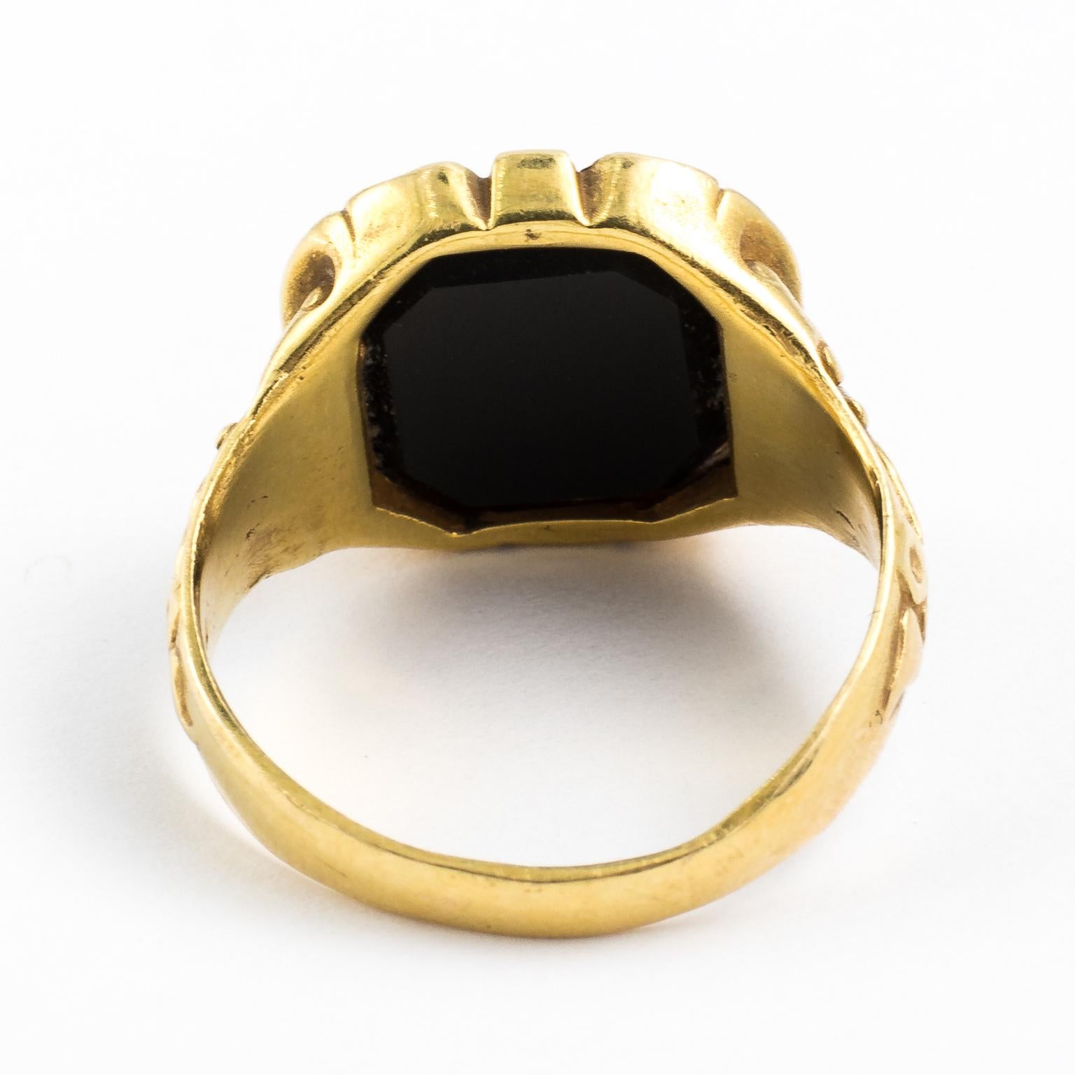 Signet Ring, circa 1900 In Excellent Condition In St.amford, CT