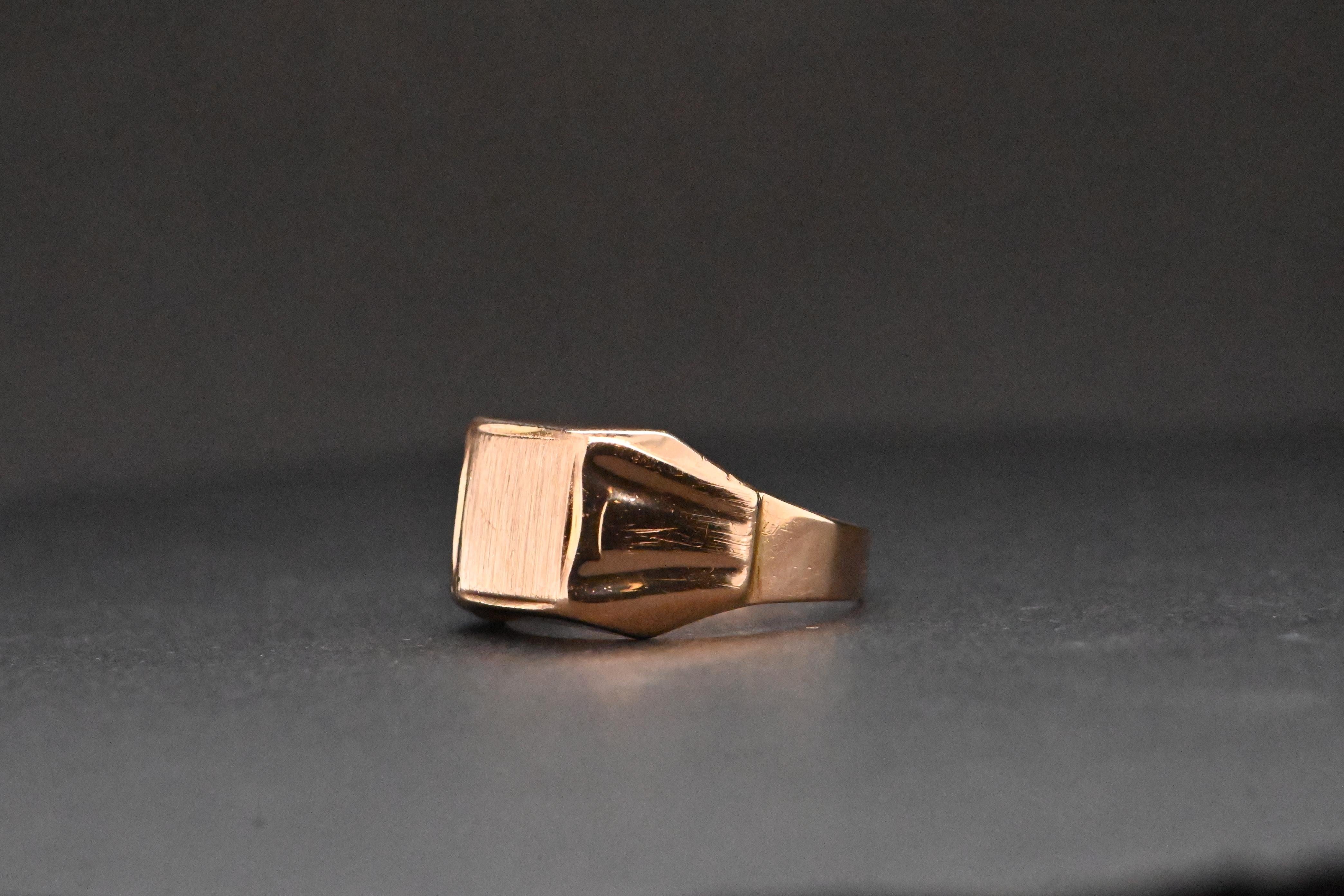 Siegelring aus 18 Karat Gold für Damen oder Herren