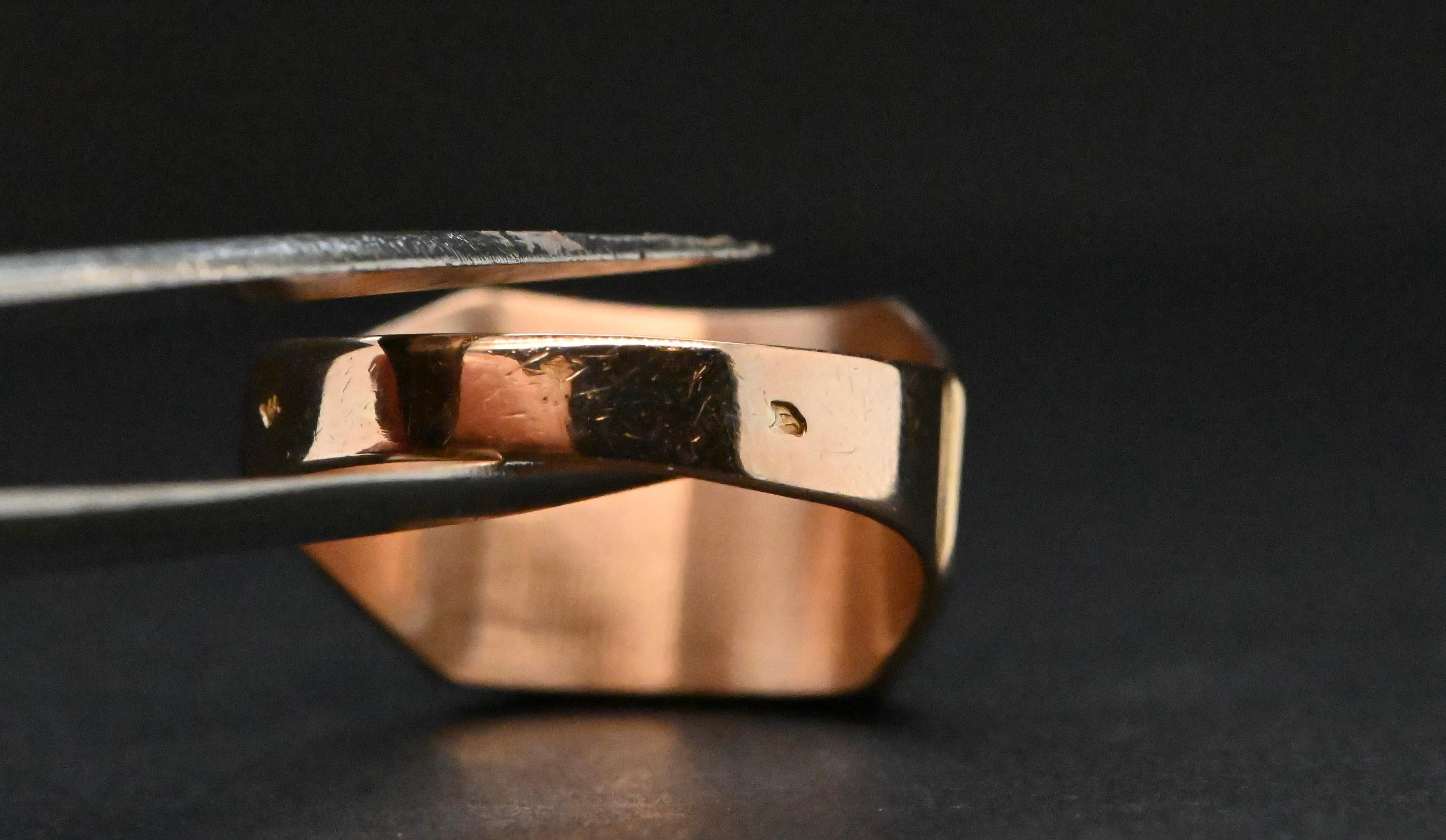 Siegelring aus 18 Karat Gold 3