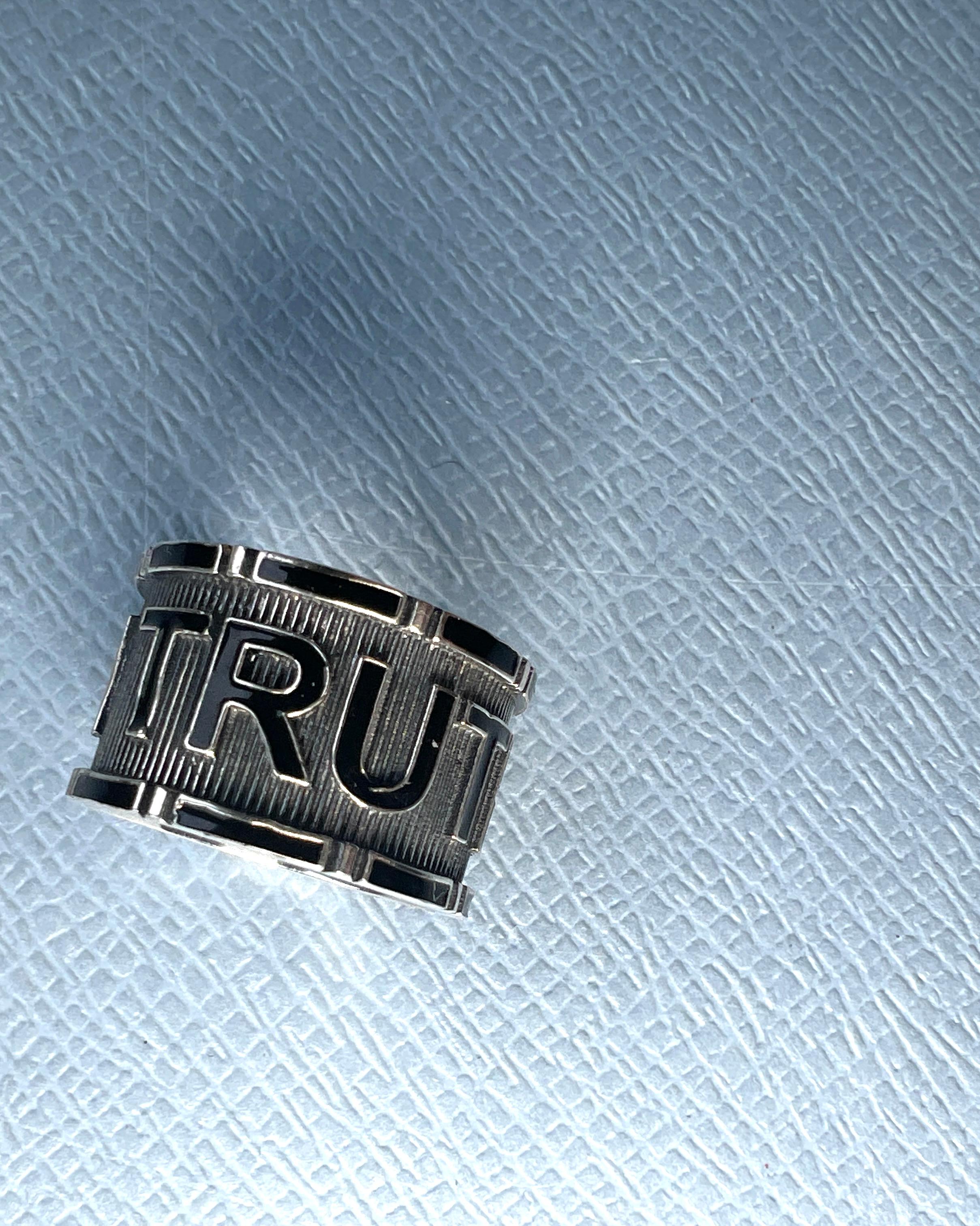 Anillo Signet Verdad Estilo Memento Mori Plata de Ley en Nuevo estado para la venta en Los Angeles, CA