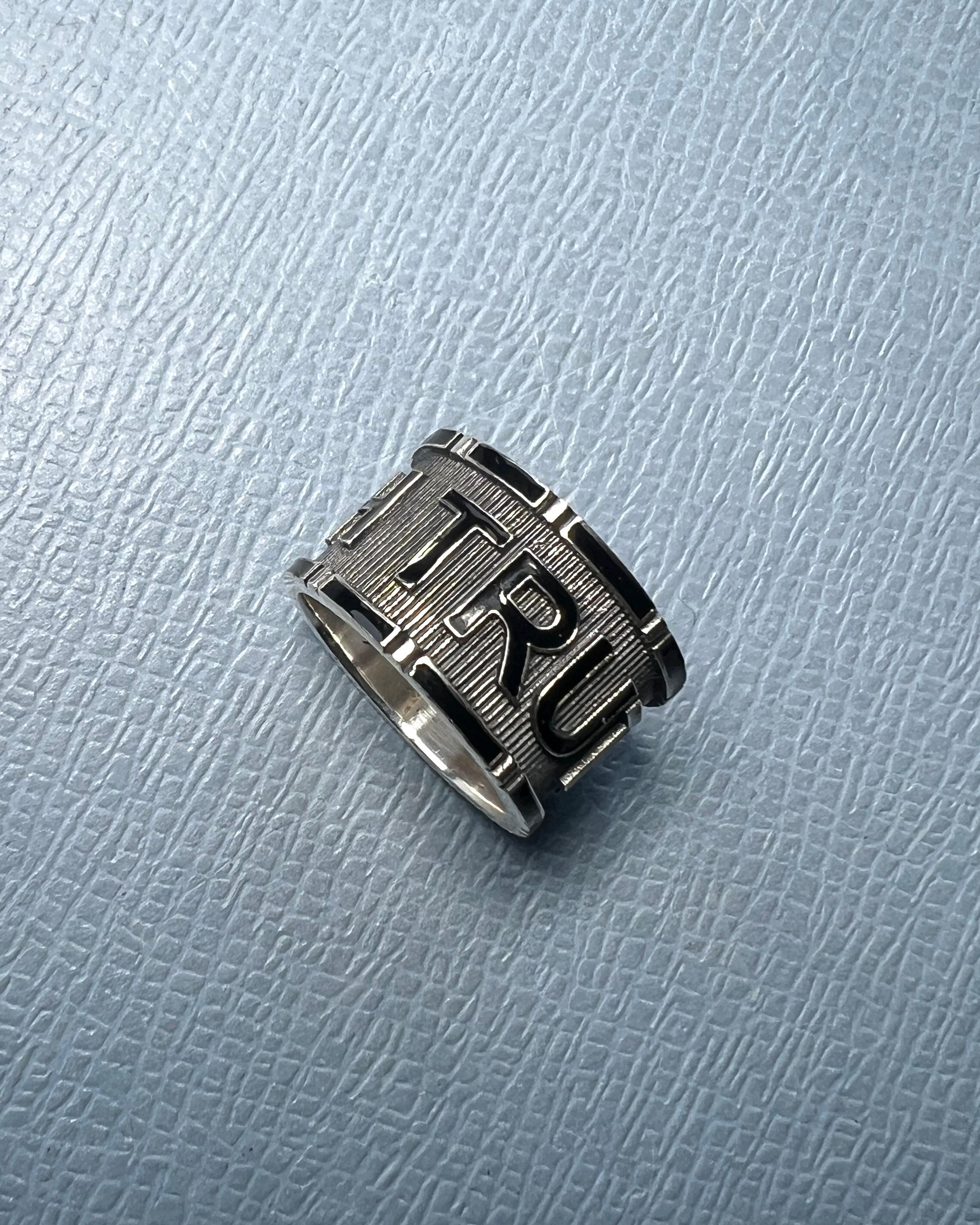 Anillo Signet Verdad Estilo Memento Mori Plata de Ley en venta 1