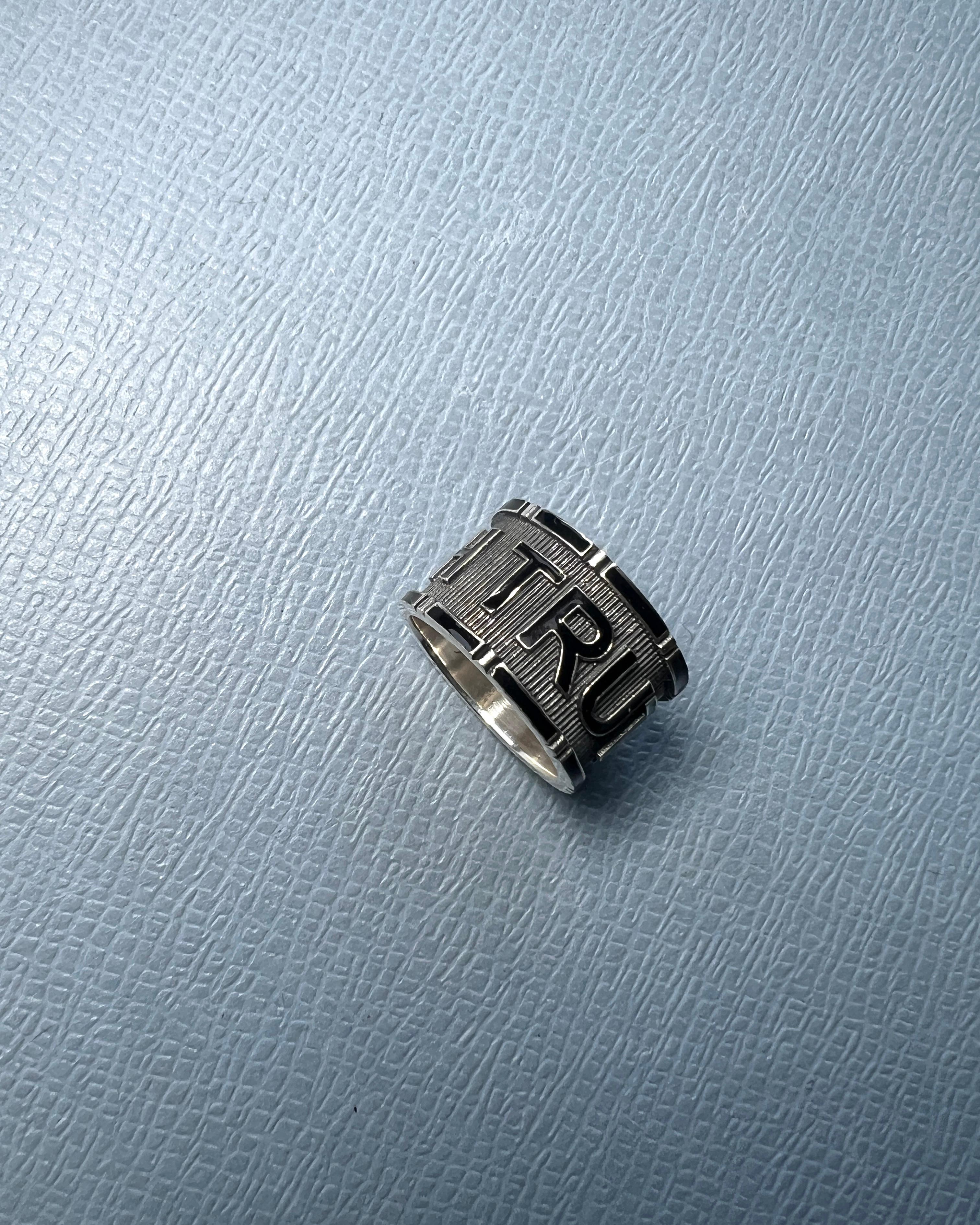 Anillo Signet Verdad Estilo Memento Mori Plata de Ley en venta 2