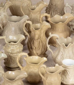 Significant Collection of Victorian Relief Moulded Jugs