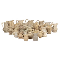 Significant Collection of Victorian Relief Moulded Jugs