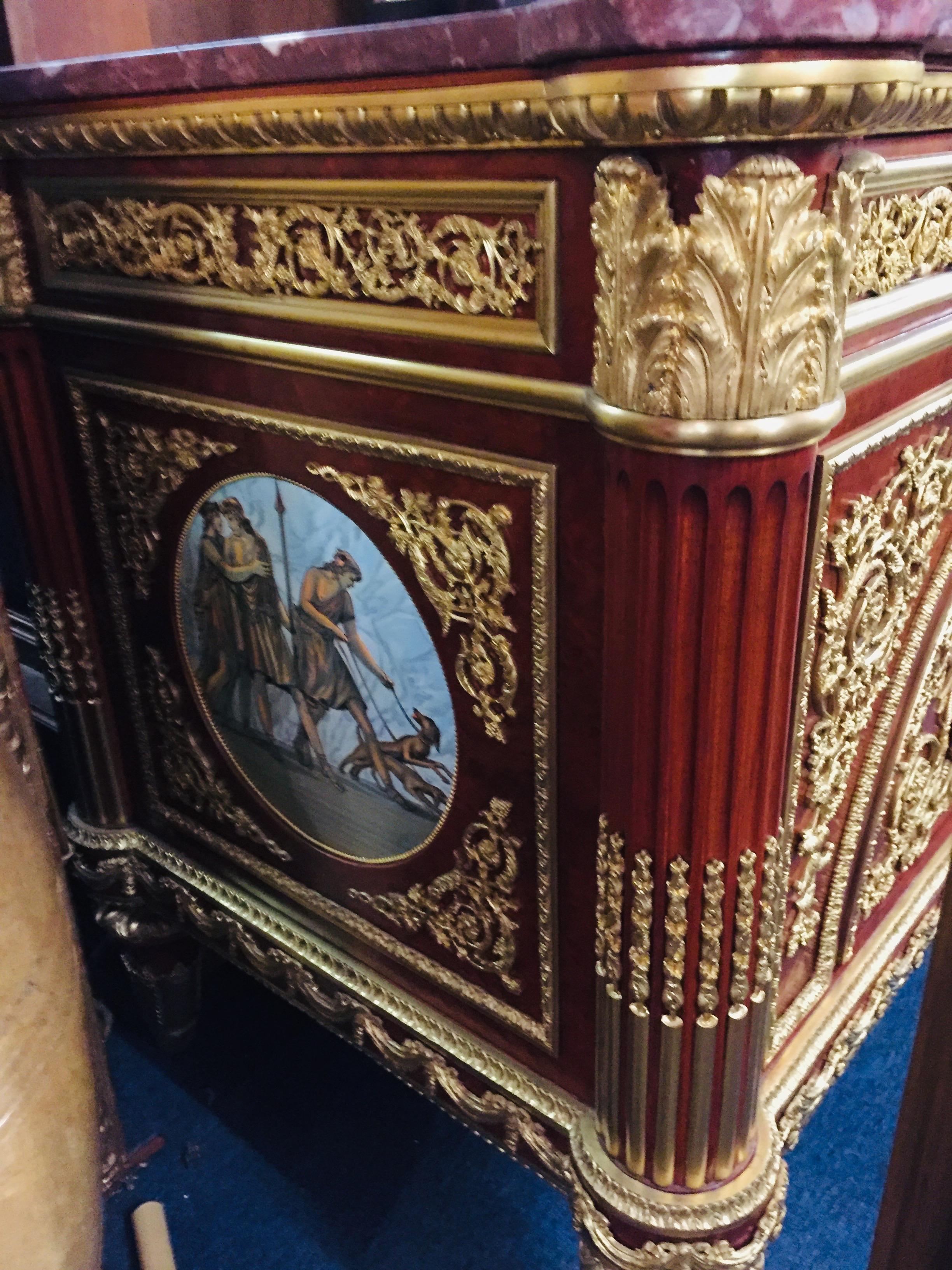 Significant Commode in the Style of Louis XV  and Marie Antoinette 8