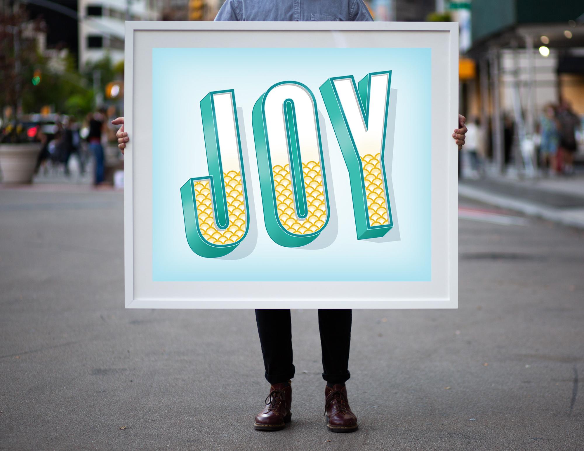 Die Freude an Joy – Print von Signs of Power