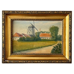 Sigrid Fischer – Dipinto a olio del mulino di Dybbøl, Danimarca