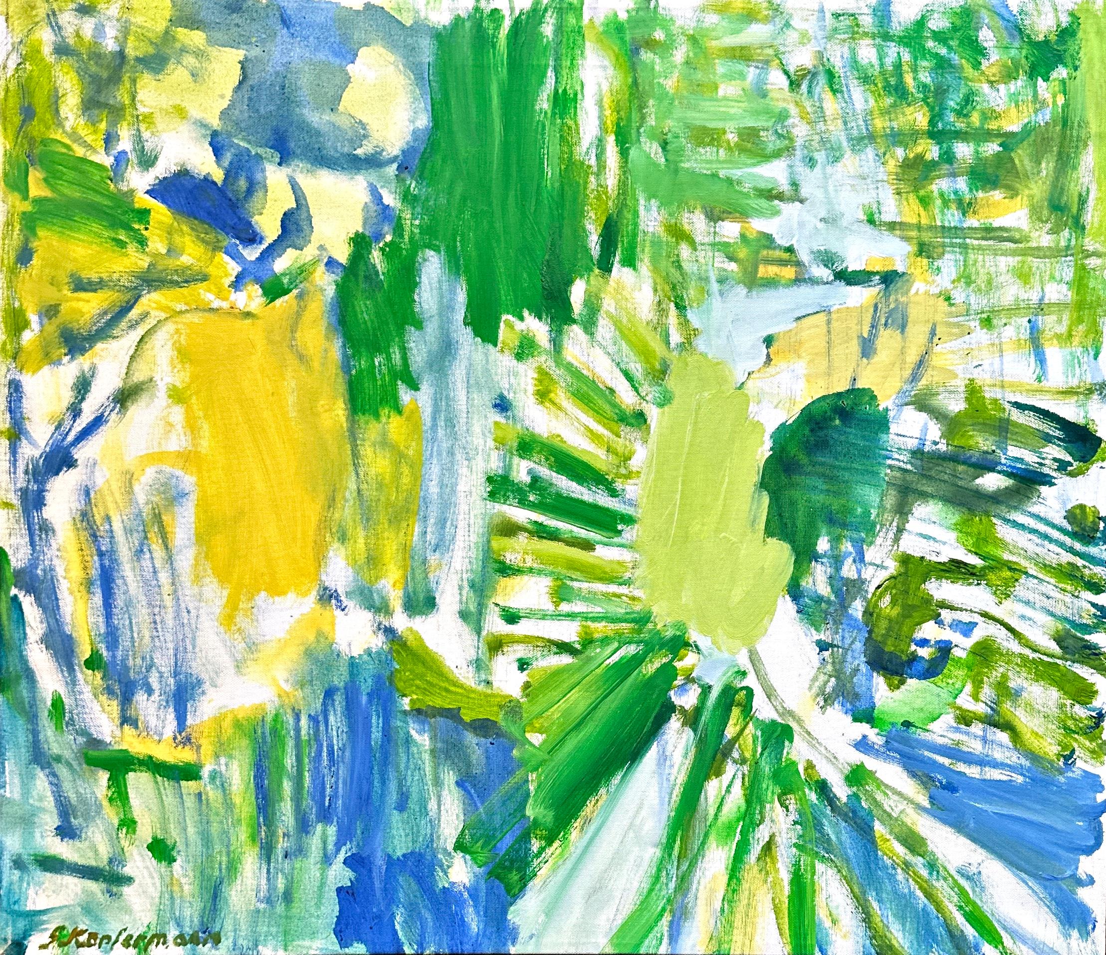Sigrid Kopfermann Abstract 1998, Oil on Canvas, German Female Artist