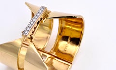 Sigurd Persson a 18ct gold and diamond cuff bracelet, 1963