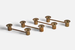 Sigurd Persson, Chandeliers, laiton, Suède, années 1950