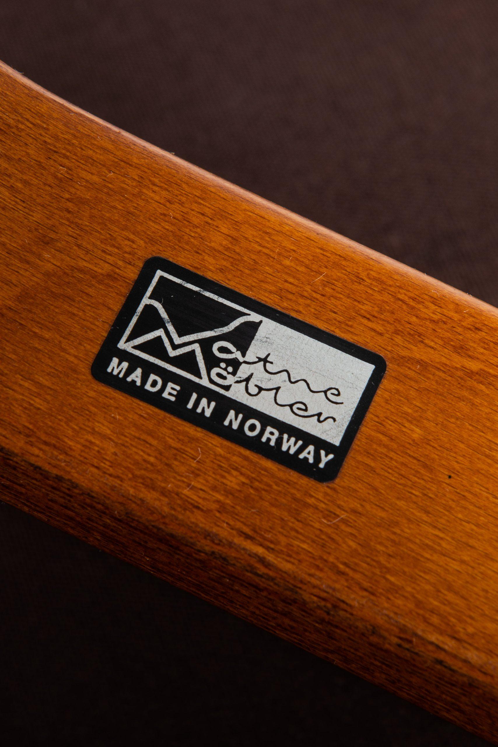 Sigurd Resell Easy Chairs and Stool Model Falcon by Vatne Möbler in Norway 1