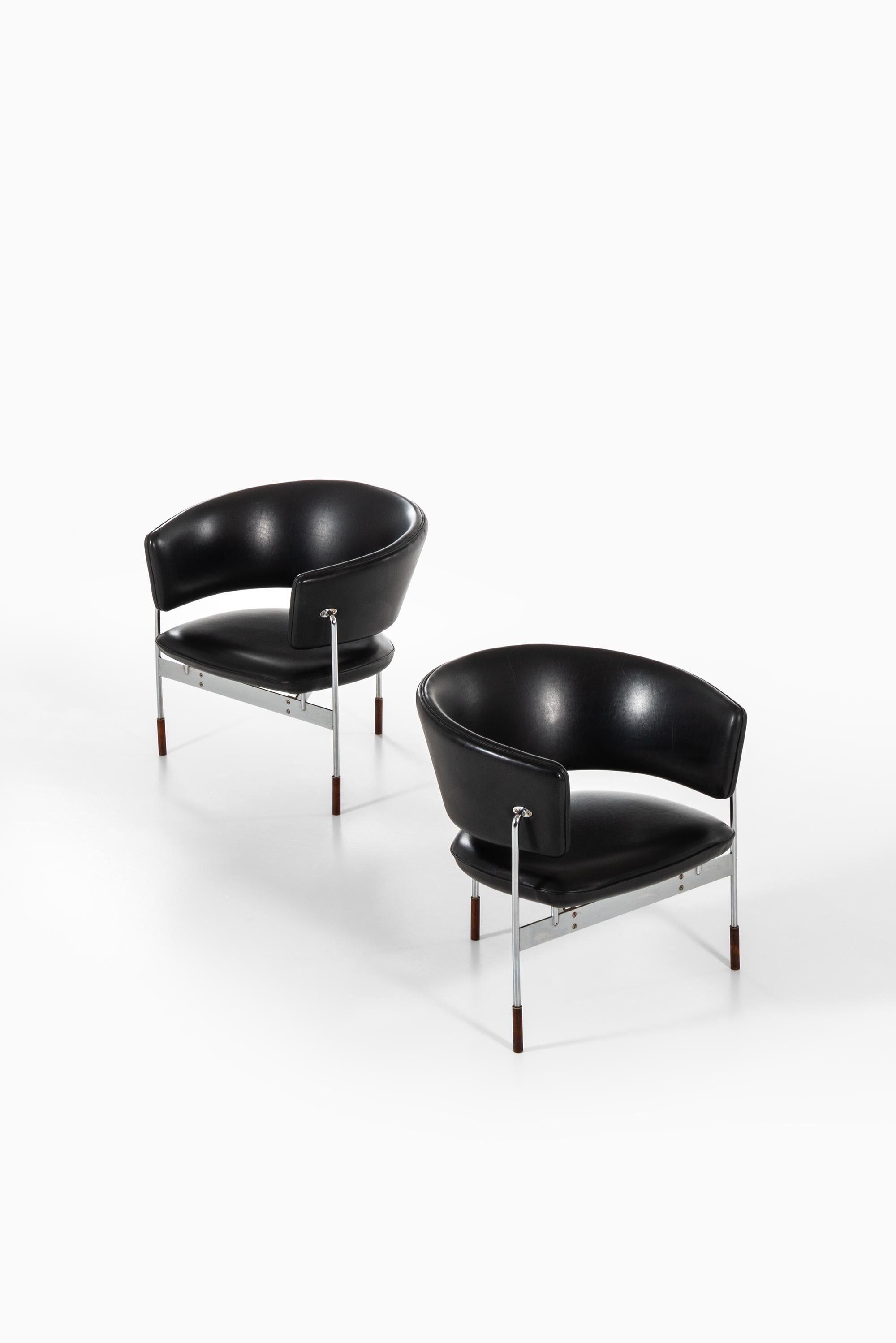Milieu du XXe siècle Sigurd Resell Easy Chairs Model Cirkel par Rastad & Relling en Norvège en vente