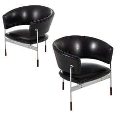 Sigurd Resell Easy Chairs Model Cirkel by Rastad & Relling in Norway