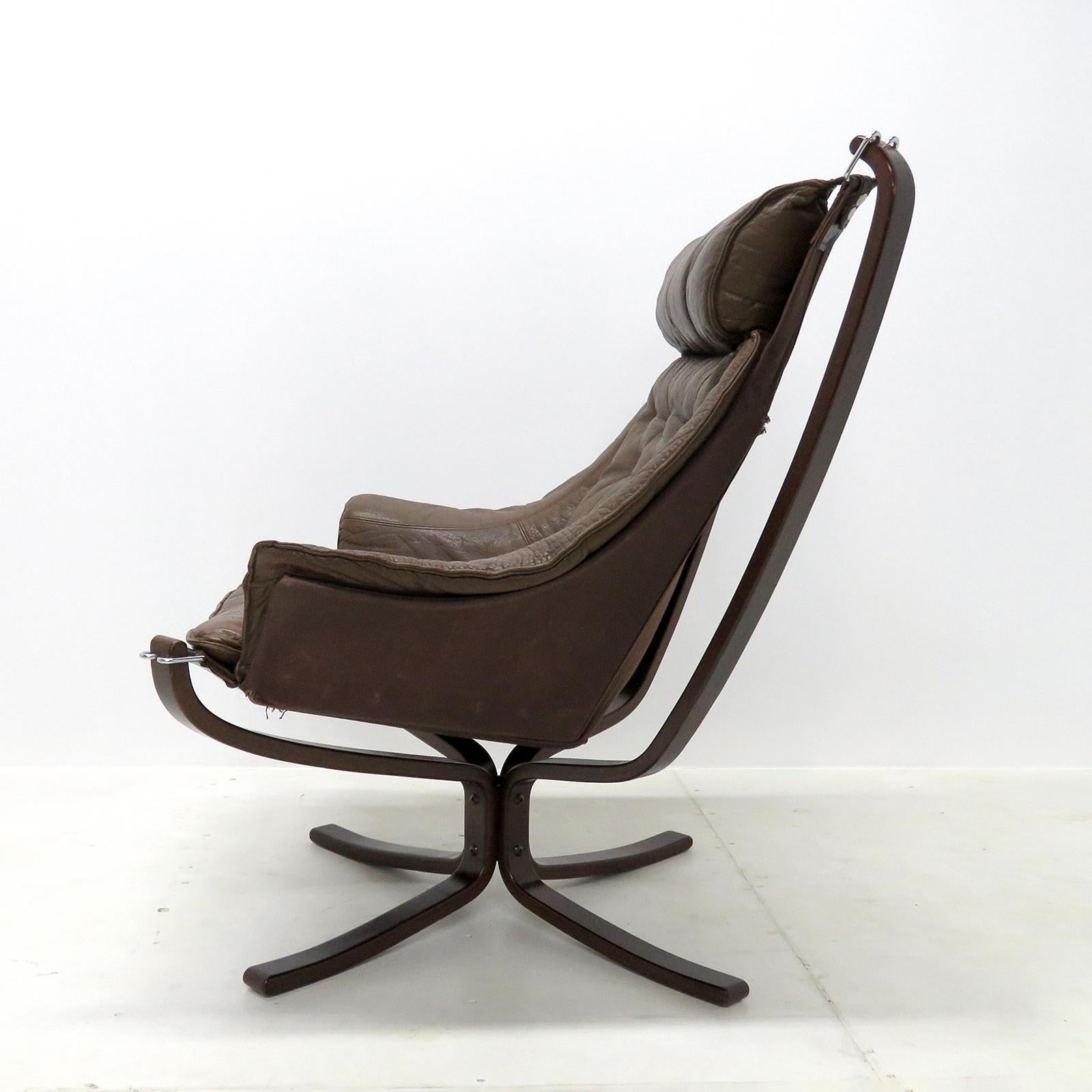 Scandinavian Modern Sigurd Resell Falcon Chair, 1970