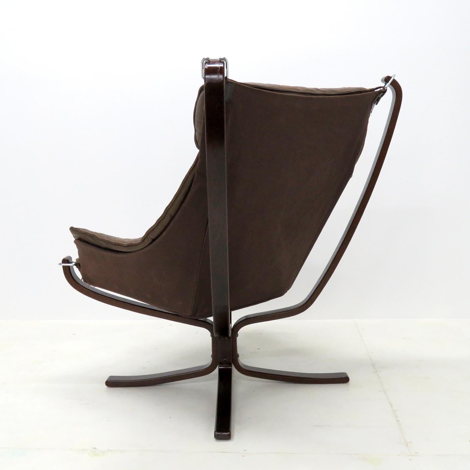 Late 20th Century Sigurd Resell Falcon Chair, 1970 For Sale
