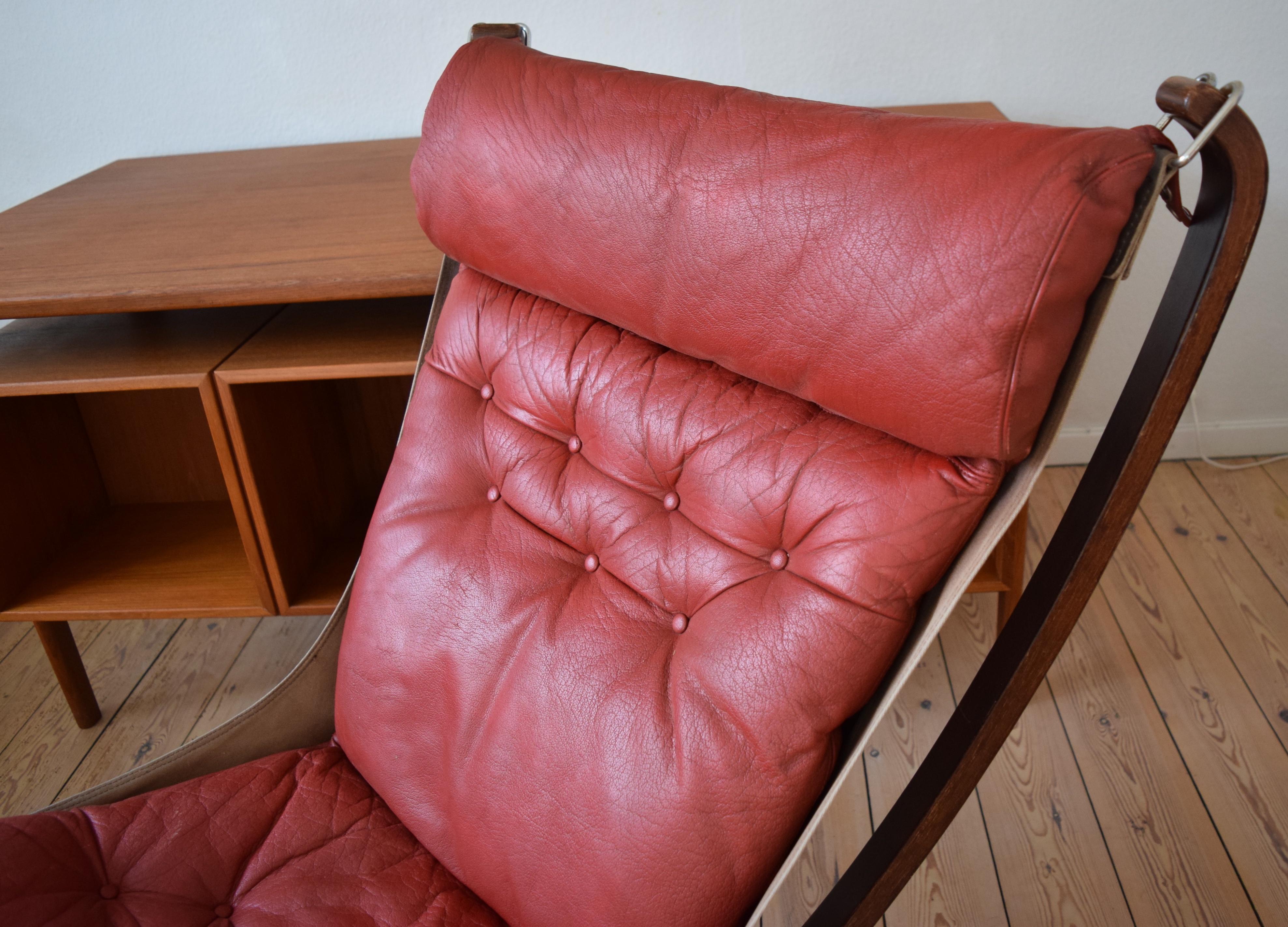 Sigurd Ressel Red Falcon Chair from Vatne Møbler In Good Condition For Sale In Nyborg, DK