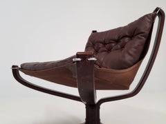 Sigurd Ressell Falcon Chair, 1970s - REPLACEMENT FRONT LEG