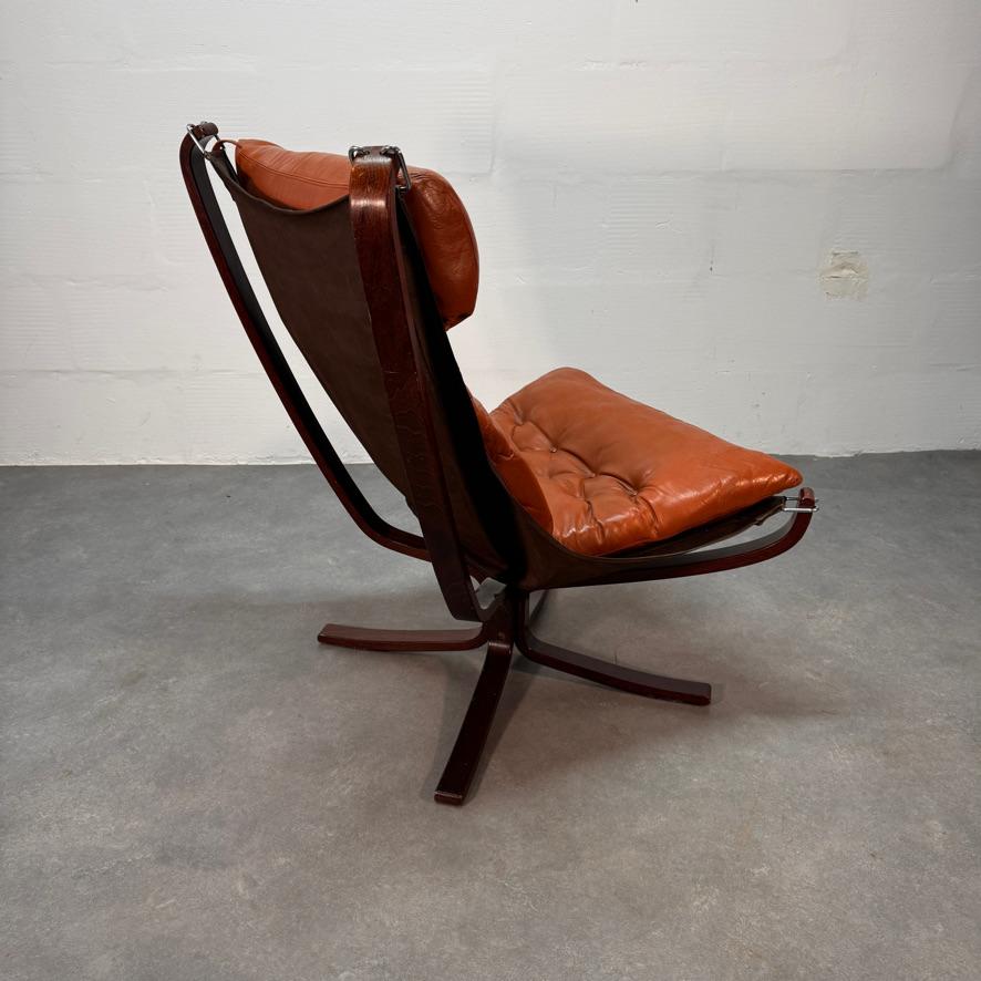 Sigurd Ressell 'Falcon Chair' for Vatne Møbler, Norway 1970's For Sale 1