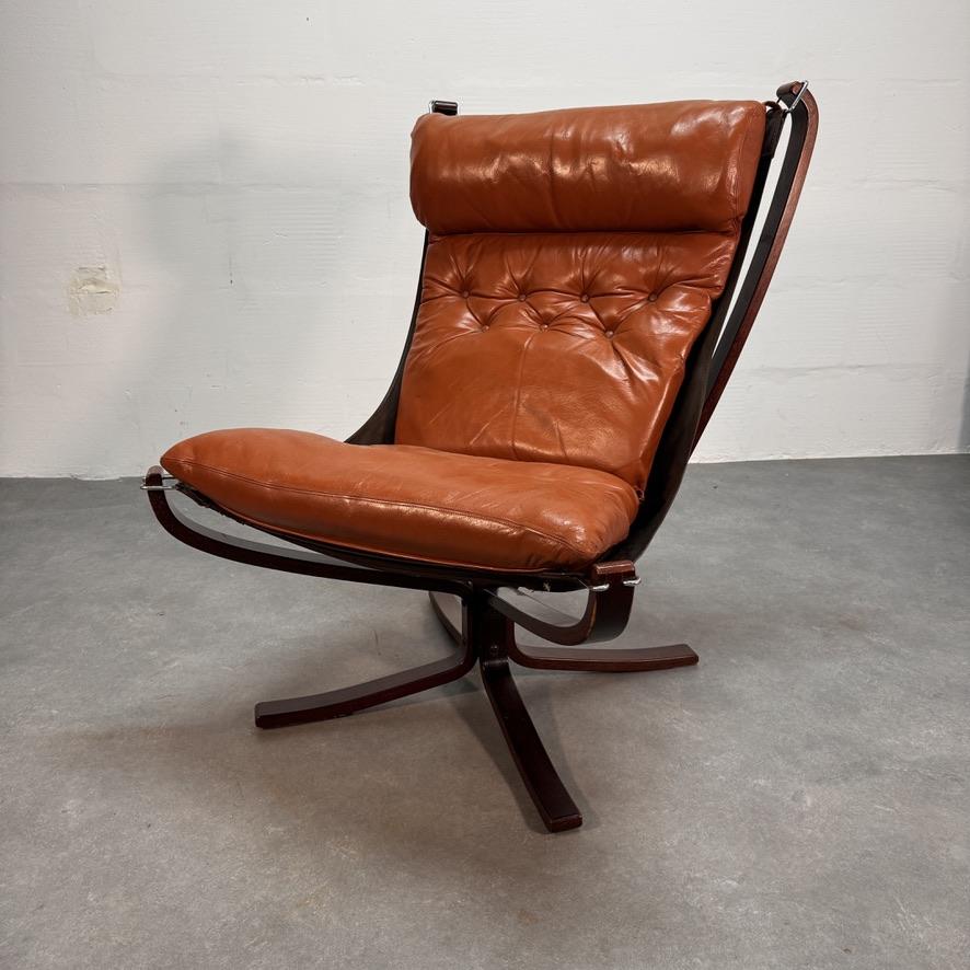 Sigurd Ressell 'Falcon Chair' for Vatne Møbler, Norway 1970's For Sale 5