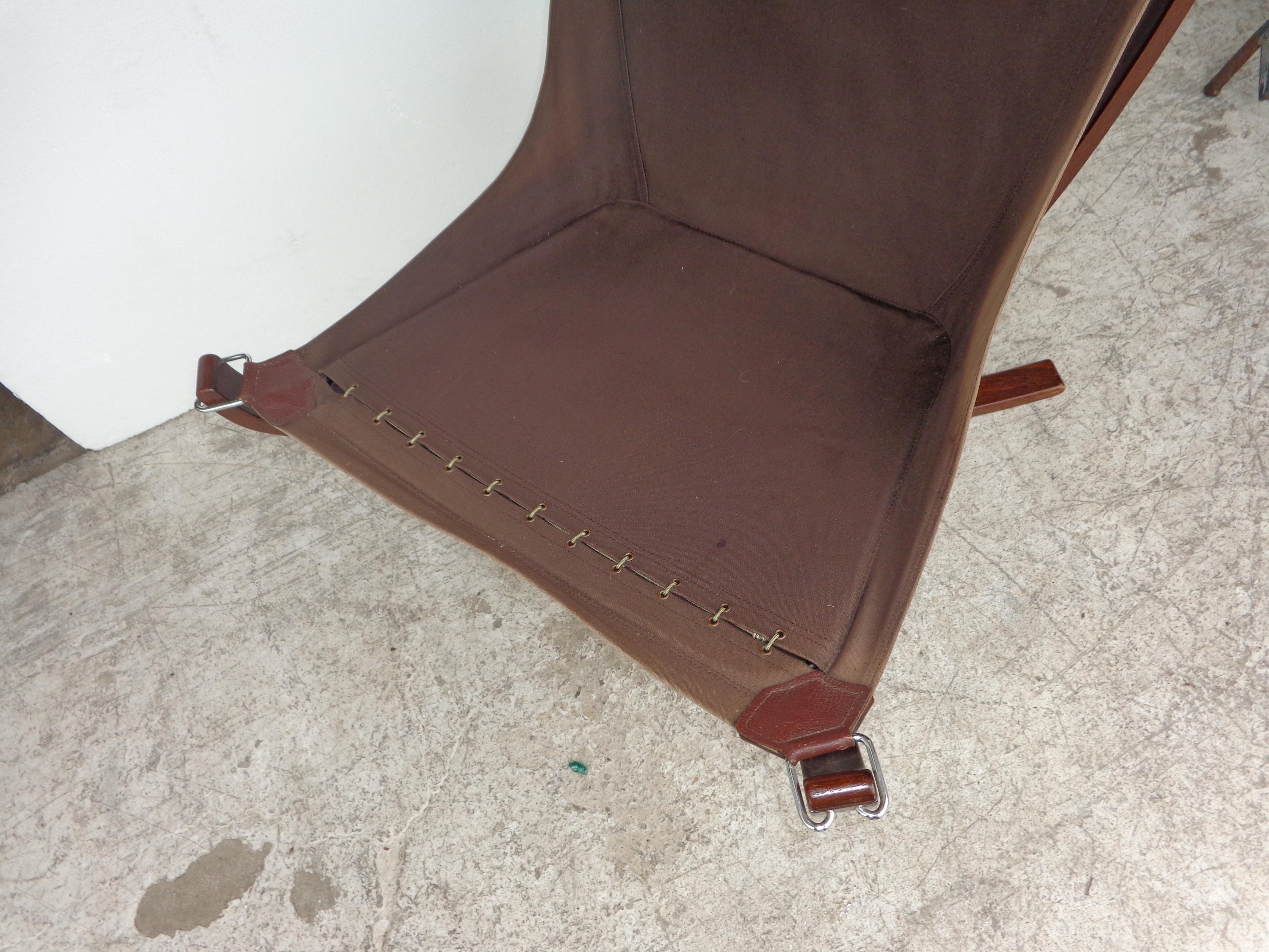 Sigurd Ressell Falcon Leather Lounge Chair 7