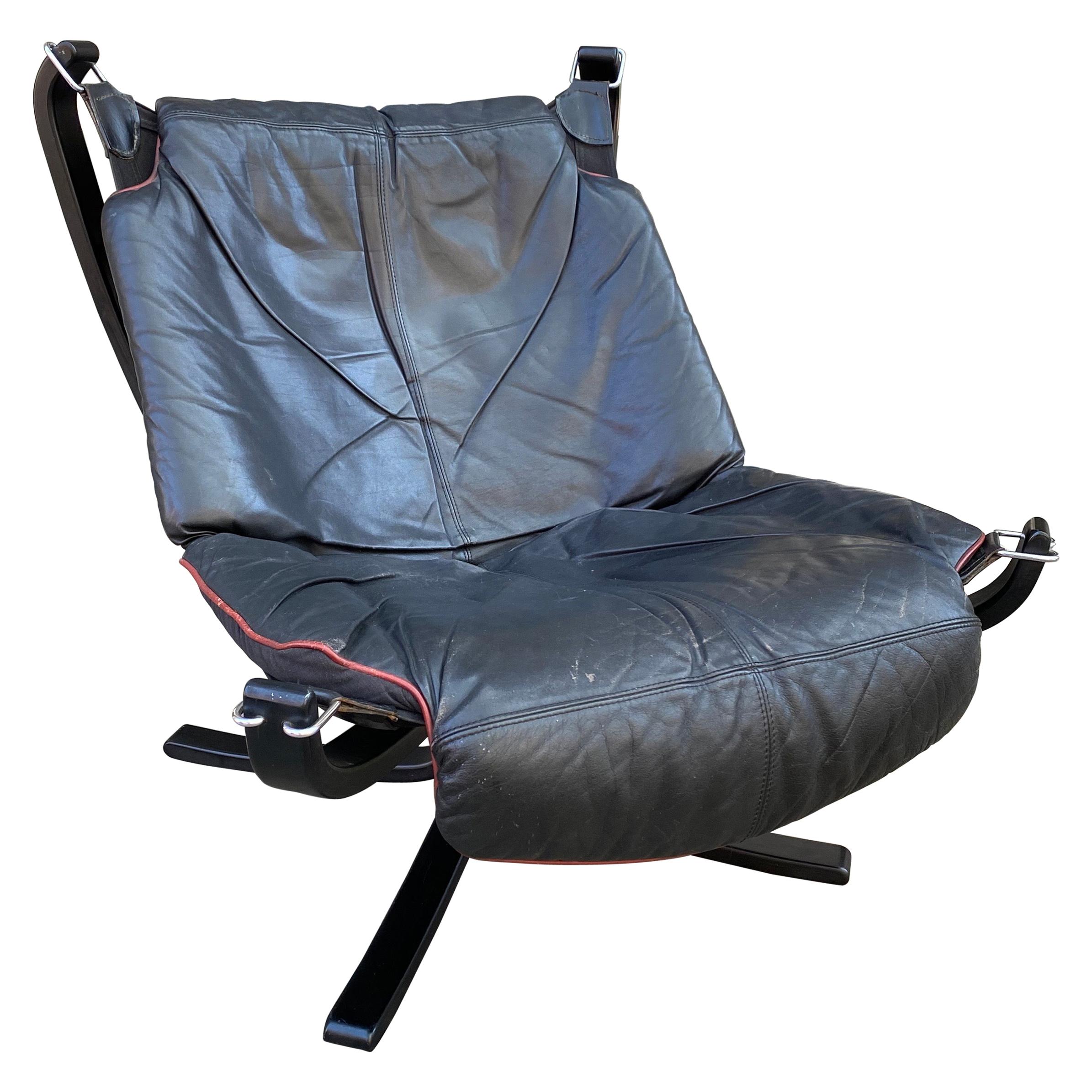 Sigurd Ressell Falcon Leather lounge Chair