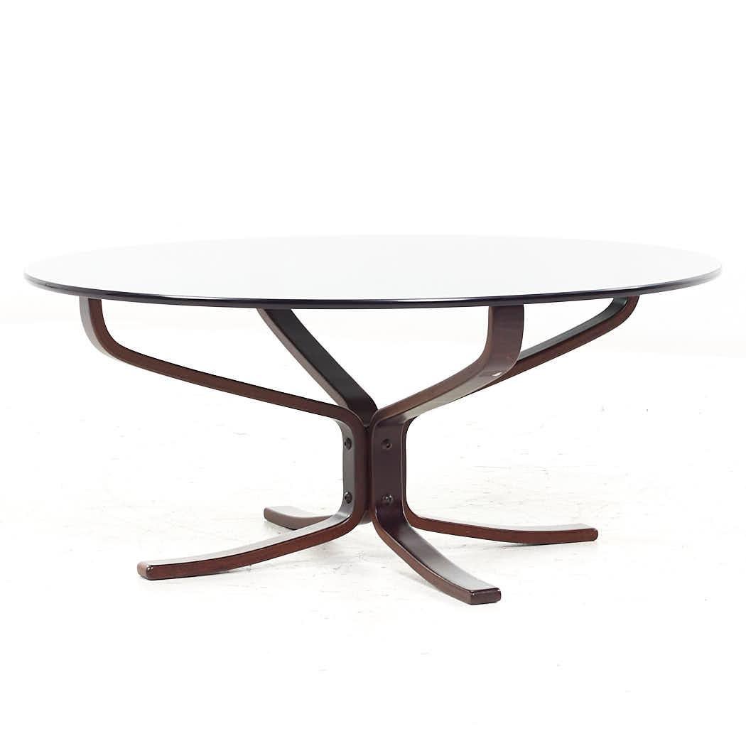 Mid-Century Modern Sigurd Ressell for Vatne Mobler Mid Century Danish Round Coffee Table For Sale
