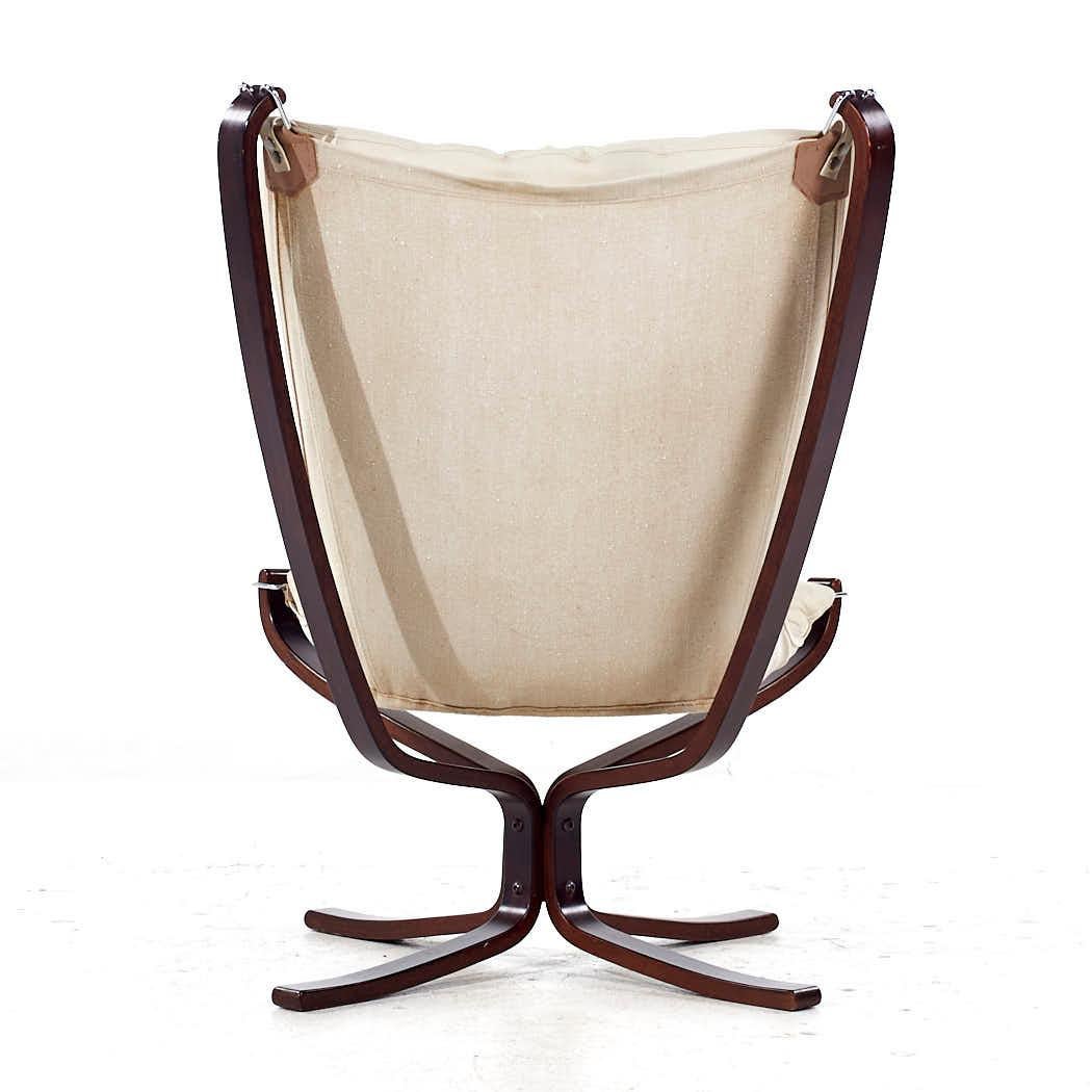 Sigurd Ressell for Vatne Mobler Mid Century Falcon Chair In Good Condition For Sale In Countryside, IL