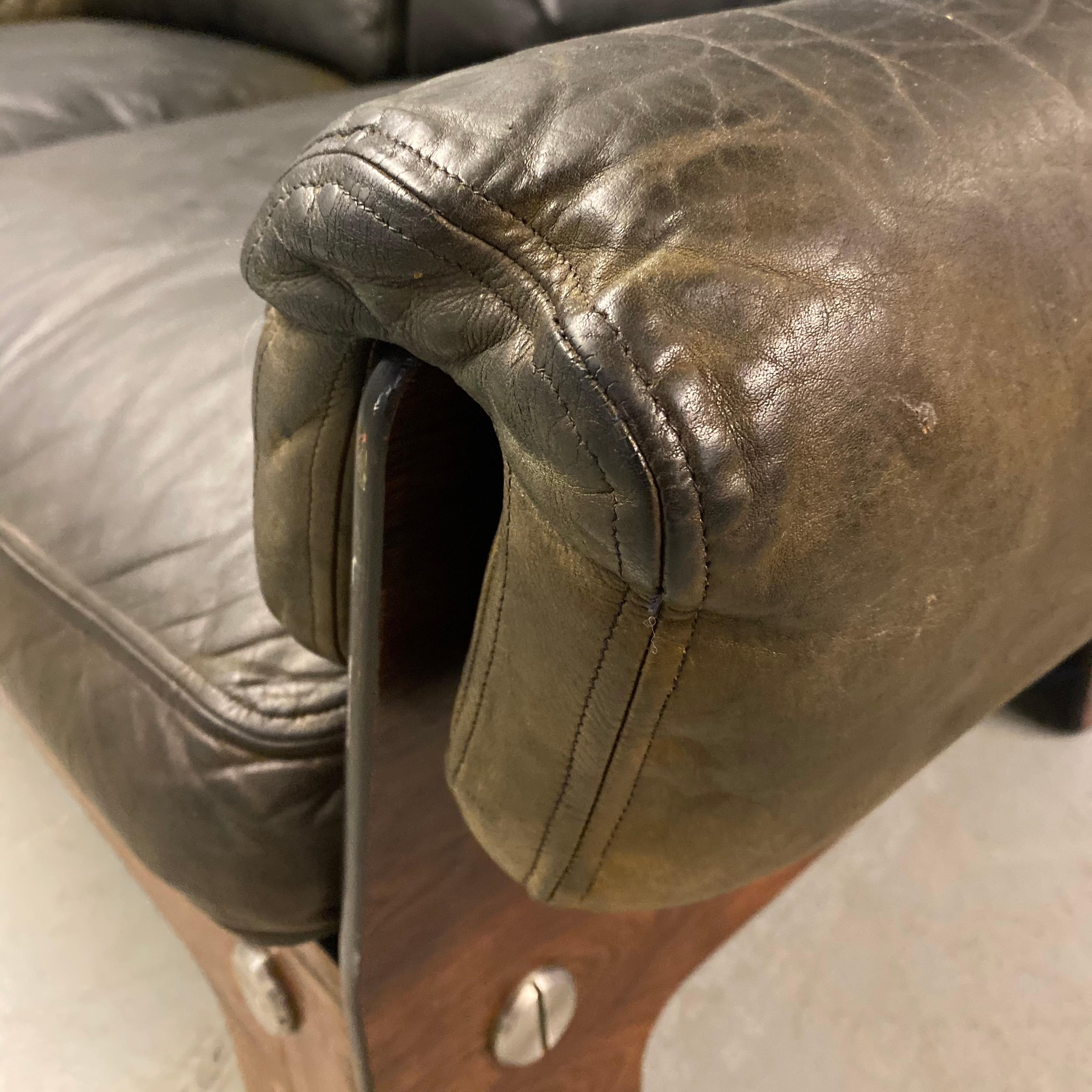 Leather Sigurd Ressell Norwegian Sofa For Sale