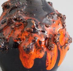 Sigurður Hákon Arnórsson Icelandic Volcanic Lava Art Pottery Vase