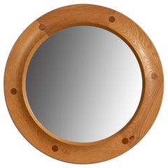 Sigvard Bernadotte & Acton Bjørn, Mirror, Oak, Teak, Sweden, 1960s